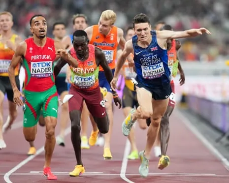 Great Britain's Wightman Just Loses Out on Gold as Portugal's Isaac Nader Wins Stunning 1500m Victory